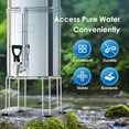 thumbnail image 2 of Water Filter Stainless Steel Stand, with Rubberized Non-Skid Feet, Replacement for Berkey® Water Filter System, King Tank Gravity-fed Water Filter System, 2 of 8