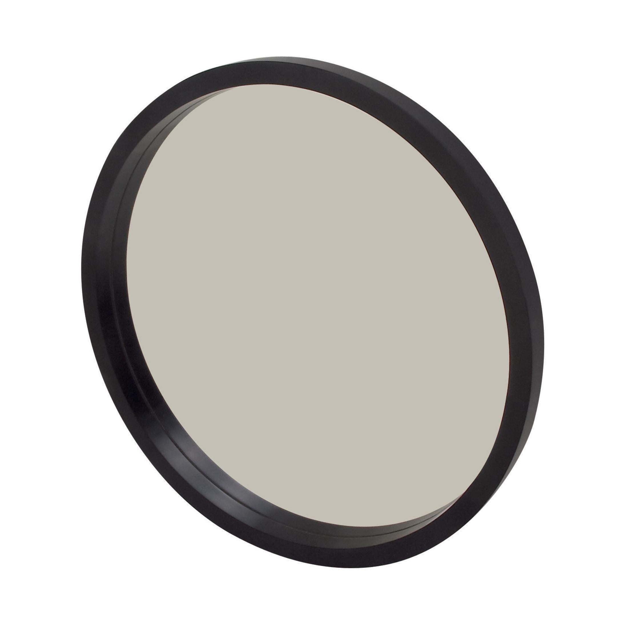 DecMode 32" x 32" Black Wall Mirror