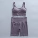 thumbnail image 5 of Conjunto de 2 piezas acanalado para mujer, conjunto de Top corto, ropa deportiva sin costuras para correr, traje deportivo y Top, pantalones cortos de gimnasio para Fitness de cintura alta para mujer, 5 of 5