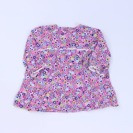 

Pre-owned Hanna Andersson Girls Purple Multi Long Sleeve Shirt size: 3-6 Months