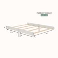 thumbnail image 6 of Evolur Aurora Full-Size Bed Conversion Wooden Rails, Ivory Lace, 6 of 7