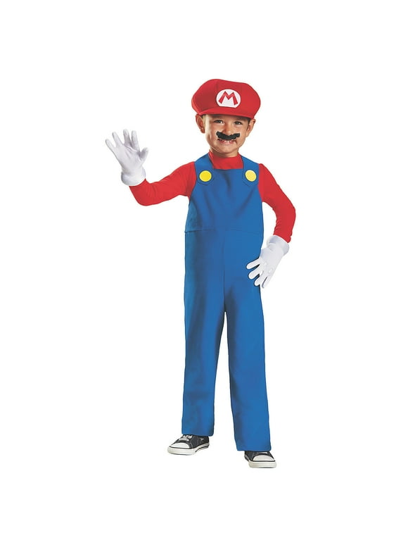 Disguise Toddler Boys' Mario Costume - Size 3T-4T