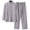 Grey, variant on Men's Chinese Traditional Suit Taichi Uniforms Long Sleeve Neck Loose Fit Tops Elastic Waist Trousers Light Green M