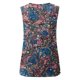 thumbnail image 4 of Camiseta holgada sin mangas con cuello redondo y estampado de flores informales de verano para mujer Pompotops lopia994463, 4 of 5