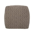 thumbnail image 5 of GDF Studio Cube Southwestern Woven Fabric Pouf, Brown, 5 of 8