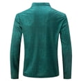 thumbnail image 3 of Blusa y camisa de manga larga con cuello vuelto para hombre, estilo informal de negocios, de moda, con media cremallera y manga larga con cuello vuelto para hombre., 3 of 5