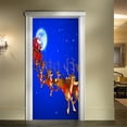 thumbnail image 3 of Vaidha Door Sticker Christmas Snowman 3D Sticker Door Sticker Removable, 3 of 5