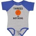thumbnail image 3 of Inktastic Basketball Threes or Nothing Boys or Girls Baby Bodysuit, 3 of 5