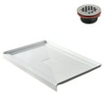 thumbnail image 3 of Streamline GB-527-112 48 in. x 32 in. Alcove Acrylic Shower Base in Glossy White With Center Drain, ABS Drain Included, 3 of 19