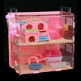 thumbnail image 3 of Miumaeov 2 Tier Hamster Acrylic Cage Small Animal Pet Cage + Play Toys Supply Accessories, 3 of 9