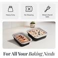thumbnail image 6 of Gotham Steel 6 Pc Stackable Baking Pans Set Non Stick, 70% Space Saving Design, Nonstick Ceramic Bakeware Sets Non Toxic, with Baking Sheet Tray, Cake & Muffin Pans, Oven & Dishwasher Safe, Black, 6 of 6