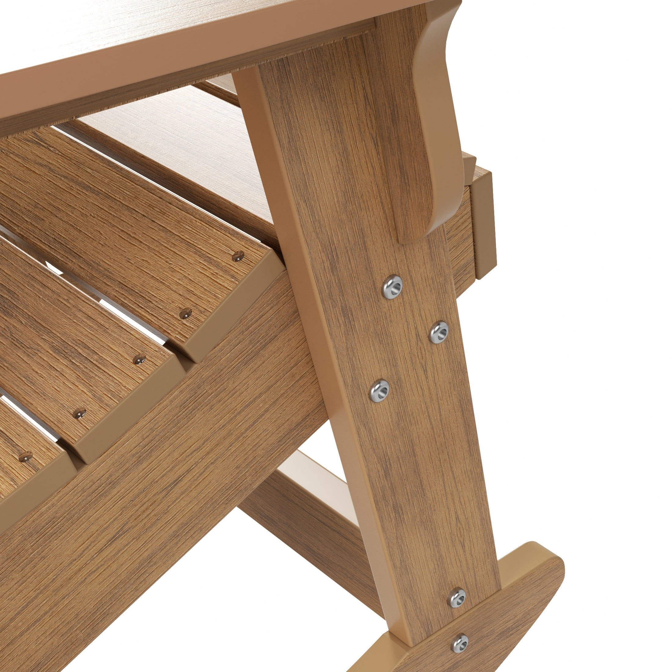 Outdoor Rocking Adirondack Chair, Teak