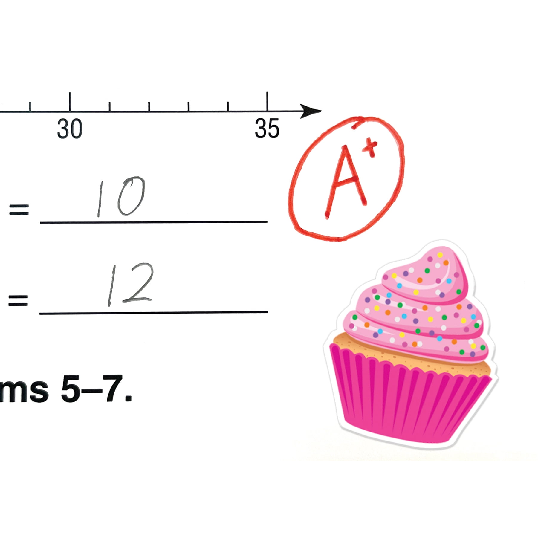 Teacher Created Resources Cupcakes Stickers, 120 Per Pack, 12 Packs