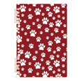 thumbnail image 7 of FORMRS 1-Subject Spiral Notebook 8" x 5" College Ruled 60 Refillable Sheet A5 Hard Cover, Red Cartoon Paws Pattern, 7 of 7