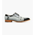 thumbnail image 2 of Stacy Adams Halstead Cap Toe Oxford Shoes Two Tone Black Gray 25765-975, 2 of 7