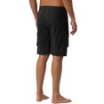 thumbnail image 3 of INSPIRE CHIC Father's Day Men's Drawstring Waist Solid Color Side Pockets Lining Summer Board Shorts 36 Black, 3 of 6