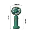 thumbnail image 3 of Portable Fan With Base Small Fan Rechargeable Fan 3 Wind Speed USB Fan For Outdoor Travel Camping Travel Essentials, 3 of 8