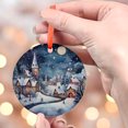 thumbnail image 4 of Christmas Ornament, Christmas Decoration, Holiday Gift,Heirloom Keepsake, Round , Gift Exchange, Gift Idea, Starry Night Scene, Holiday Keepsake, Xmas Tree Hanging Decoration, Seas, 4 of 5