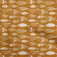 thumbnail image 1 of oneOone Velvet Orange Fabric Asian Block Fabric For Sewing Printed Craft Fabric By The Yard 58 Inch Wide, 1 of 4