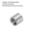 thumbnail image 4 of Uxcell 5Pack Round Connector Nuts, M8x8x12mm Coupling Nut Sleeve Rod Bar Stud Nut, 4 of 6