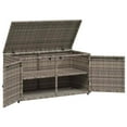 thumbnail image 5 of vidaXL Armoire de Rangement de Jardin Gris 110x55x60,5 cm Rotin Poly, 5 of 5