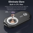 thumbnail image 3 of Portable Smartphone Microscope with 200X Magnification, Adjustable CPL Polarizer, 12 LED Light Modes, 6 UV Lights, Universal Clip for Various Mobile Devices, Built-in 100mAh Battery, Ideal for, 3 of 6