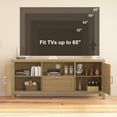 thumbnail image 5 of Yeshouse TV Stand for 65 Inch TV, Entertainment Center with Storage Cabinets and Adjustable Shelf, Farmhouse Media TV Console Table for Living Room Bedroom, 5 of 6