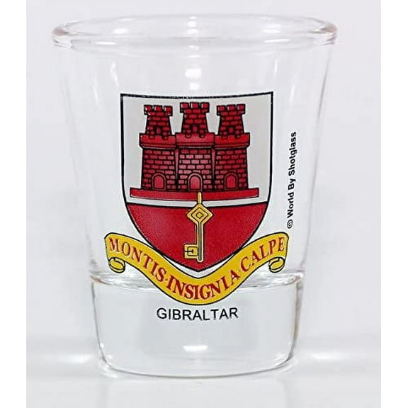 Gibraltar Coat Of Arms Shot Glass
