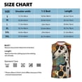 thumbnail image 5 of Lsque Abstract Dalmatian Art Print Men's Cotton Blend Sleeveless Muscle Shirts (S-3XL)- Moisture Wicking, Odor Protection, UPF 30+,3X-Large, 5 of 8
