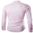 thumbnail image 2 of Men‘s Formal Long Sleeve Button Up Shirt Slim Tops M-XXXL, 2 of 8