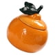 thumbnail image 3 of Tarro de cerámica con tapa, bote decorativo para té, centro de mesa creativo, tarro grande de cerámica naranja para encimera de cocina, bote de cocina, 3 of 7