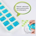 thumbnail image 5 of 14 compartimentos con tapa antiderrame extraíble, molde para cubitos de hielo/azul/ Kaili Sencillez, 5 of 5