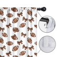 thumbnail image 4 of Kid Curtains,Football Bow White Pattern Kid Insulated Curtains Set Of 2,Bedroom Essentials,Toddler Room Decor 52"x63", 4 of 5