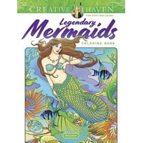 Adult Coloring Books: Fantasy Creative Haven Legendary Mermaids Coloring Book, (Paperback)