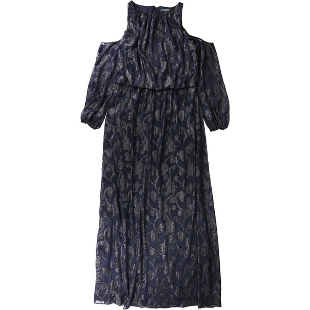 Vestido de mujer Ralph Lauren con hombros descubiertos color azul