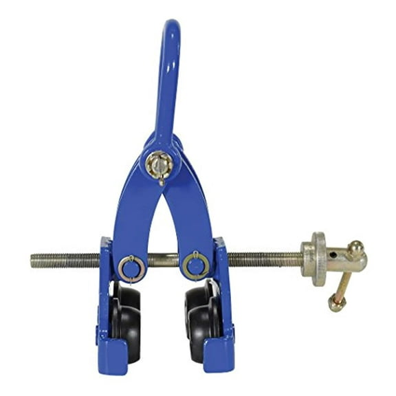 Vestil QIT-4 Steel Quick Install Manual Trolley with Powder Coat Finish, 4,000-lb. Capacity, 3 - 7-1/2" Beam Flange Width, 10" Headroom