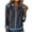 Dark Gray, variant on JSKUMAR Women's Patchwork Stitching Shirts Casual Long Sleeve Full Zip Denim Sweatshirt Stylish Lapel Blouses Tops (White,XL)