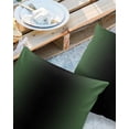 thumbnail image 2 of Pack of 2 Outdoor Pillow Covers, Abstract Ombre Sage Green and Black Gradient Waterproof Square Throw Pillowcase Cushion Decorative Pillow Covers for Couch Patio Tent, 24x24 in, 2 of 6