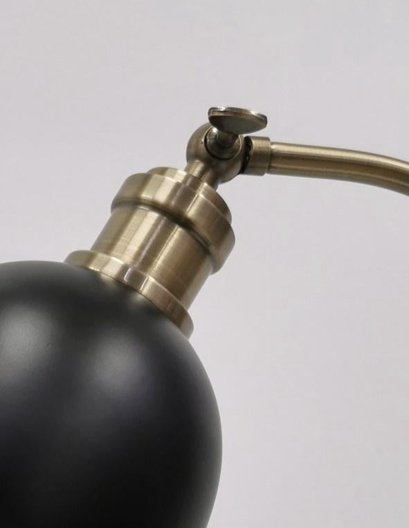 Better Homes & Gardens Black and Gold Desk Lamp with USB USBC Ports