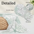 thumbnail image 3 of Green Coastal Body Pillow Covers 20"x60", Sea Turtle Nautical Coral Summer Beach Soft Brushed Microfiber Breathable Throw Pillow Covers, Pillowcase with Zipper for Couch Sofa Bedroom Living Room, 3 of 9
