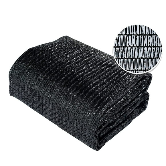 Agfabric 40% Shade Cloth 10X 50ft Sun Shade Fabric Sunblock Shade Cloth Cover with Clips for Plants, Black