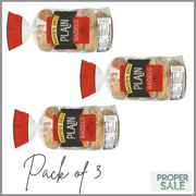 David's Deli Pre-Sliced Plain Bagels, 14.25 oz, 5 Count, Refrigerated, Wheat Flour PACK OF 3