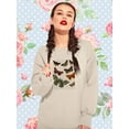 thumbnail image 2 of Paper Moths Sweatshirt Women -Fab Funky Designs, Female XX-Large, 2 of 4