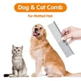 thumbnail image 5 of Pet Steel Grooming Tool Poodle Finishing Butter Comb 7 1/2-inch L Silver Dog Combs with Rounded Ends Stainless Steel Teeth, Cat Comb for Removing Tangles and Knots, 5 of 8