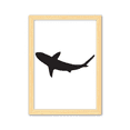 thumbnail image 1 of Cuadro de madera decorativa Unbranded Silueta mar peces tiburon feroz A4, 1 of 3