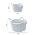 thumbnail image 5 of Cestas de almacenamiento decorativas Lindo organizador de almacenamiento Cesta de cuerda de algodón con forma de gato, 5 of 5