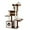 Brown, variant on Pefilos 51" Cat Tree House for Indoor Cats Wall Cat Condo for Multiple Cats with Sisal-Covered Scratching Posts and Cooling mat for Kitten Light Cat Trees and Towers for Large Cats, Brown