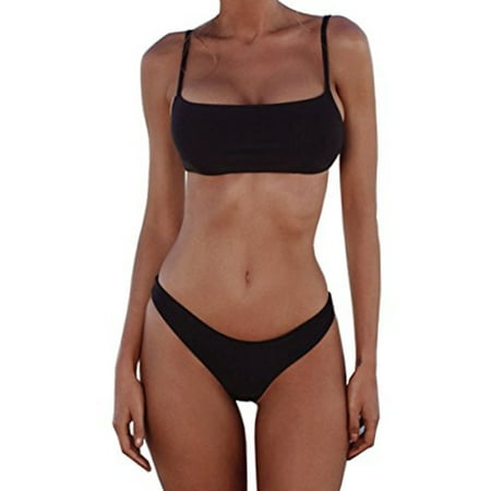 Women Bikini Set Swimsuit with Triangle Bottom Brazilian Swimwear Bathing Suits
