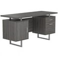 thumbnail image 3 of Lawtey Floating Top Office Desk Weathered Grey, 3 of 8