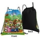 thumbnail image 4 of Mochila deportiva impermeable con cordón de Mario, bolsa de yoga para gimnasio, bolsa de viaje con cordón para mujeres y hombres, 4 of 8